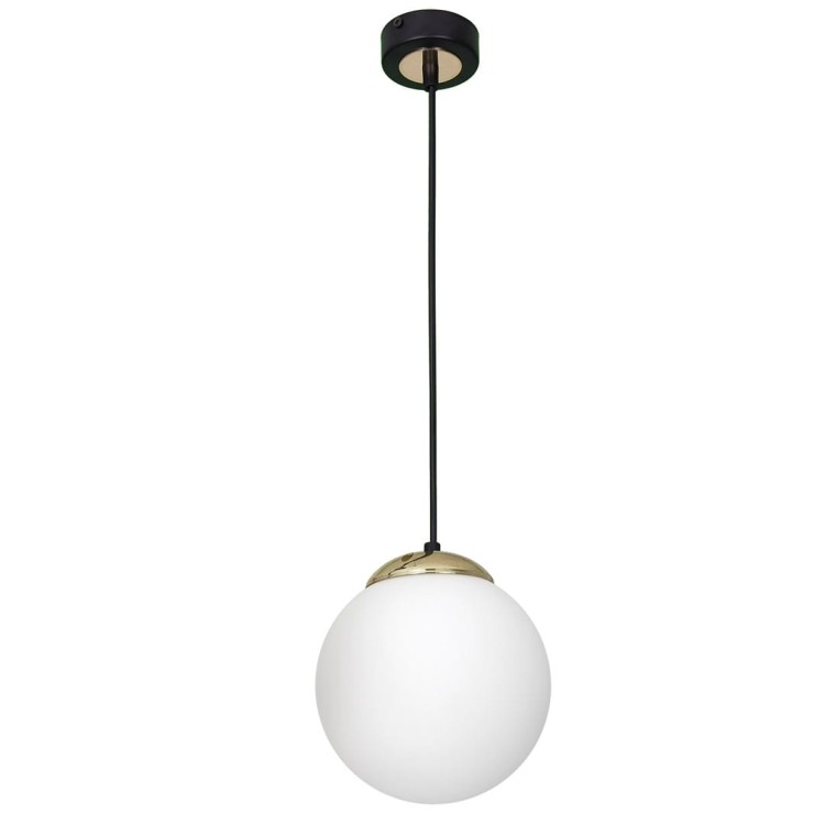 Lampa wisząca SPARTA BLACK / GOLD 1xE27 MLP6495 Milagro