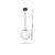 Lampa wisząca SPARTA BLACK / GOLD 1xE27 MLP6495 Milagro