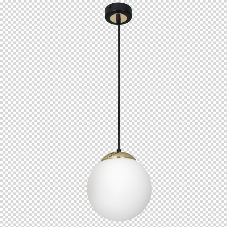 Lampa wisząca SPARTA BLACK / GOLD 1xE27 MLP6495 Milagro