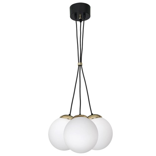 Lampa wisząca SPARTA BLACK / GOLD 3xE14 MLP6499 Milagro