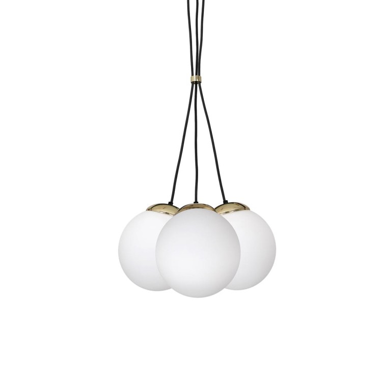 Lampa wisząca SPARTA BLACK / GOLD 3xE14 MLP6499 Milagro