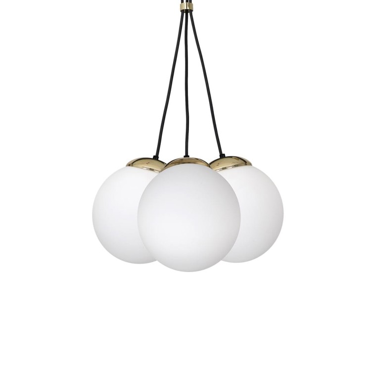 Lampa wisząca SPARTA BLACK / GOLD 3xE14 MLP6499 Milagro