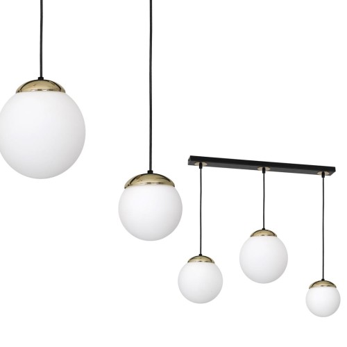 Lampa wisząca SPARTA BLACK / GOLD 3xE14 MLP6500 Milagro