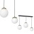 Lampa wisząca SPARTA BLACK / GOLD 3xE14 MLP6500 Milagro