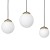 Lampa wisząca SPARTA BLACK / GOLD 3xE14 MLP6500 Milagro