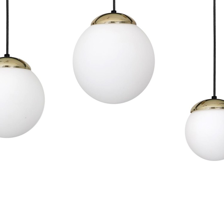 Lampa wisząca SPARTA BLACK / GOLD 3xE14 MLP6500 Milagro