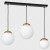Lampa wisząca SPARTA BLACK / GOLD 3xE14 MLP6500 Milagro