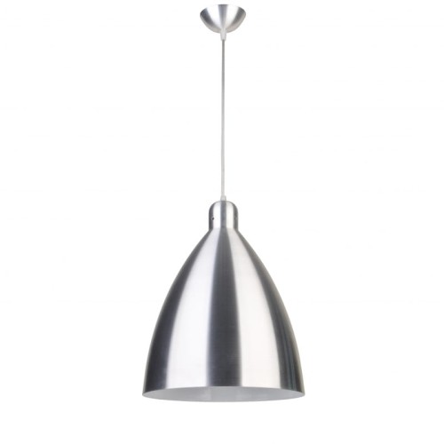 Lampa sufitowa wisząca CESTA CHROM Kobi KRCAC metalowa chrom z białym