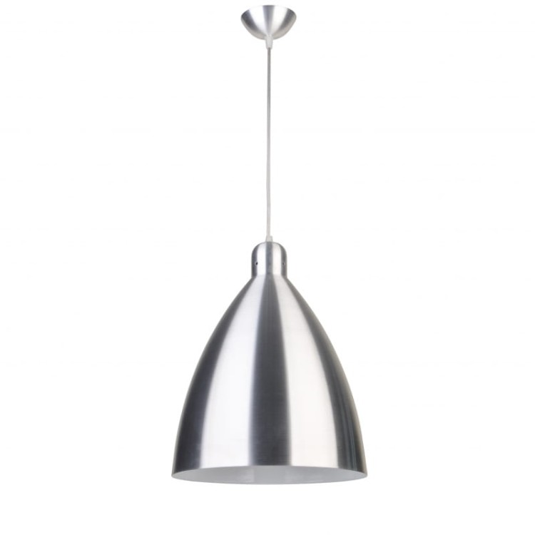 Lampa sufitowa wisząca CESTA CHROM Kobi KRCAC metalowa chrom z białym