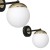 Kinkiet SPARTA BLACK / GOLD 1xE14 MLP6512 Milagro