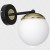 Kinkiet SPARTA BLACK / GOLD 1xE14 MLP6512 Milagro