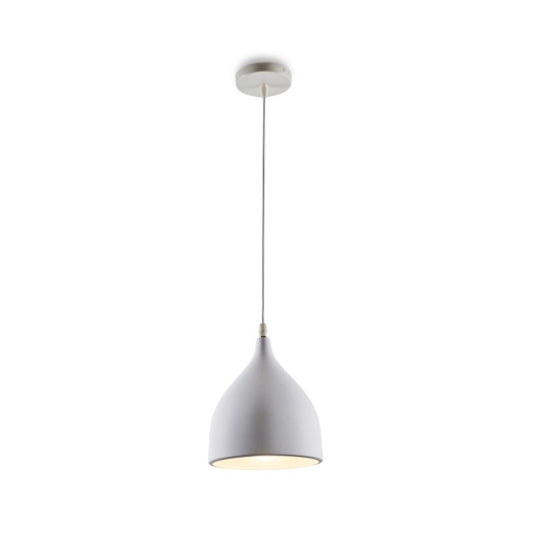 Lampa sufitowa wisząca Industrialna BOTELLA Kobi KRBAW Loft nowoczesna metalowa biała pojedyncza