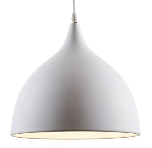 Lampa sufitowa wisząca Industrialna BOTELLA Kobi KRBAW Loft nowoczesna metalowa biała pojedyncza