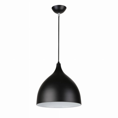 Lampa sufitowa wisząca Industrialna BOTELLA Kobi KRBAB Loft nowoczesna metalowa czarna pojedyncza