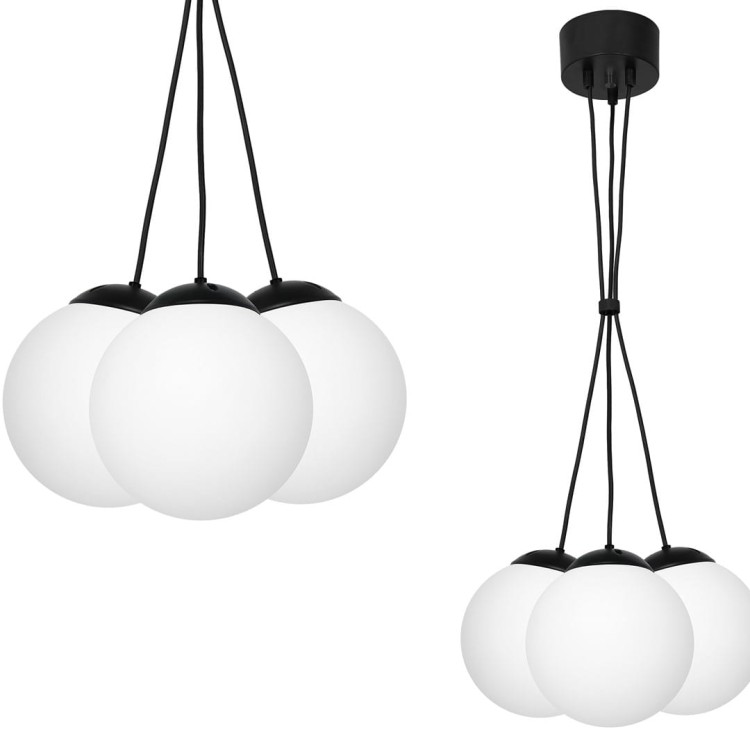 Lampa wisząca LIMA BLACK 3xE14 MLP6523 Milagro
