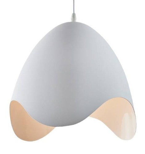 Lampa sufitowa wisząca Industrialna ONDA Kobi KROAW Loft nowoczesna metalowa biała pojedyncza