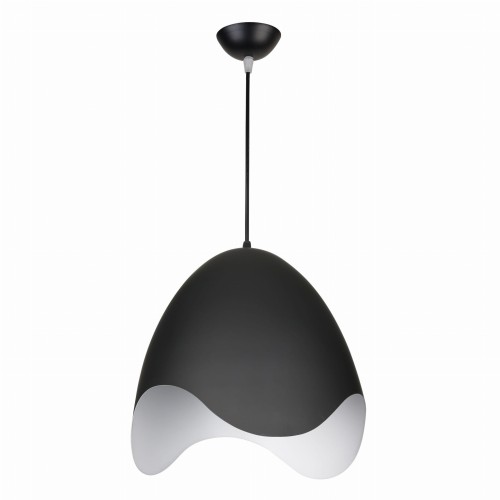 Lampa sufitowa wisząca Industrialna ONDA B Kobi KROAB Loft nowoczesna metalowa czarna pojedyncza