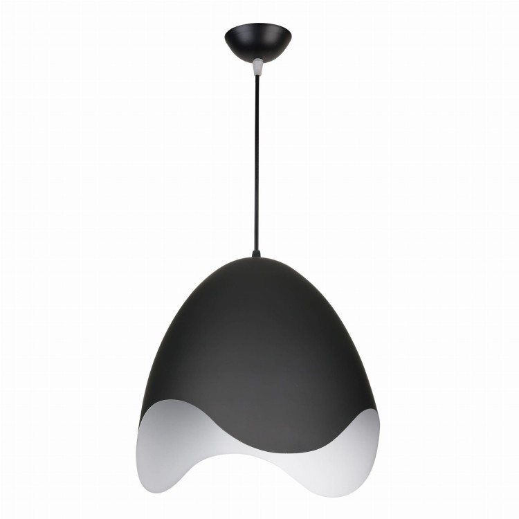 Lampa sufitowa wisząca Industrialna ONDA B Kobi KROAB Loft nowoczesna metalowa czarna pojedyncza