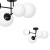 Lampa sufitowa LIMA BLACK 4xE14 MLP6527 Milagro