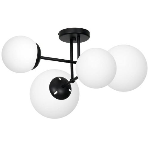Lampa sufitowa LIMA BLACK 4xE14 MLP6527 Milagro