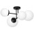 Lampa sufitowa LIMA BLACK 4xE14 MLP6527 Milagro