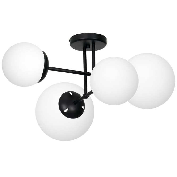 Lampa sufitowa LIMA BLACK 4xE14 MLP6527 Milagro