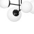 Lampa sufitowa LIMA BLACK 4xE14 MLP6527 Milagro