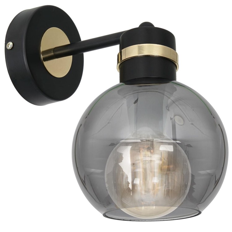 Kinkiet OMEGA BLACK/GOLD 1xE27 MLP6528 Milagro