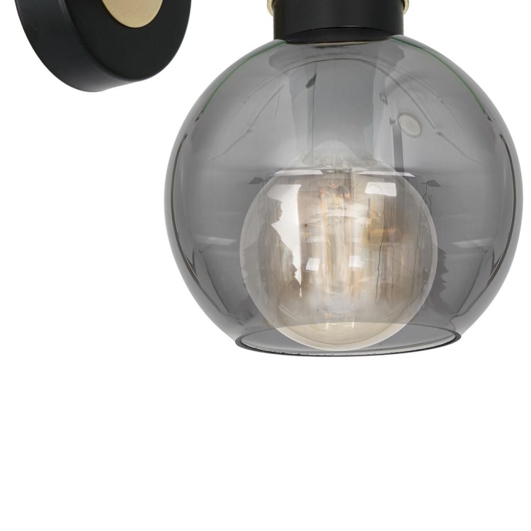Kinkiet OMEGA BLACK/GOLD 1xE27 MLP6528 Milagro