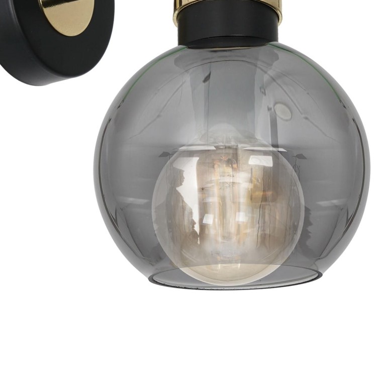 Kinkiet OMEGA BLACK/GOLD 1xE27 MLP6528 Milagro