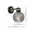 Kinkiet OMEGA BLACK/GOLD 1xE27 MLP6528 Milagro
