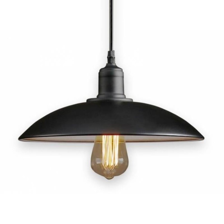 Lampa sufitowa wisząca Industrialna CUENCO Kobi KRCO Loft nowoczesna metalowa czarna