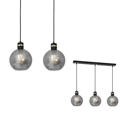 Lampa wisząca OMEGA BLACK/GOLD 3xE27 MLP6531 Milagro