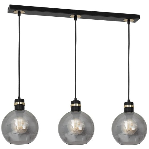 Lampa wisząca OMEGA BLACK/GOLD 3xE27 MLP6531 Milagro