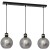 Lampa wisząca OMEGA BLACK/GOLD 3xE27 MLP6531 Milagro