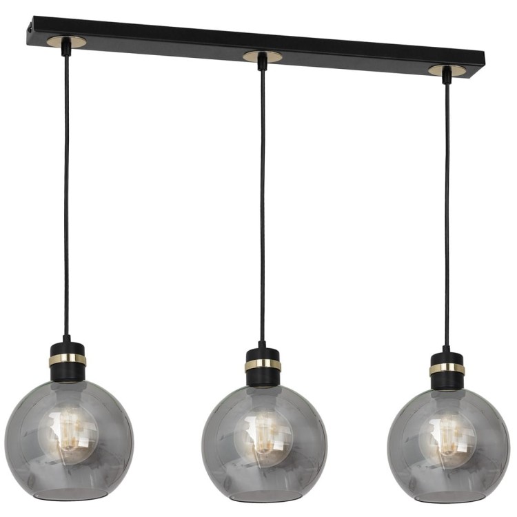 Lampa wisząca OMEGA BLACK/GOLD 3xE27 MLP6531 Milagro