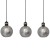 Lampa wisząca OMEGA BLACK/GOLD 3xE27 MLP6531 Milagro