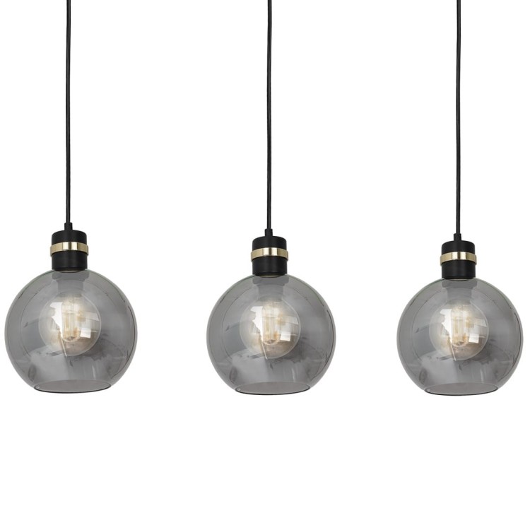 Lampa wisząca OMEGA BLACK/GOLD 3xE27 MLP6531 Milagro