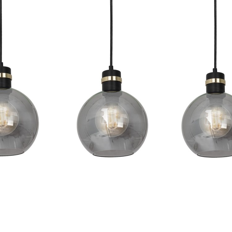Lampa wisząca OMEGA BLACK/GOLD 3xE27 MLP6531 Milagro