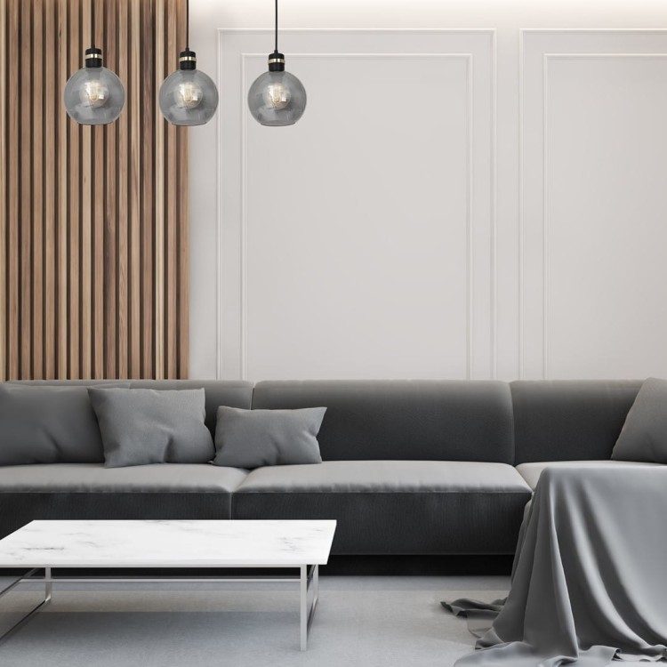 Lampa wisząca OMEGA BLACK/GOLD 3xE27 MLP6531 Milagro
