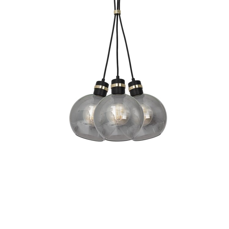 Lampa wisząca OMEGA BLACK/GOLD 3xE27 MLP6532 Milagro