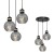 Lampa wisząca OMEGA BLACK/GOLD 3xE27 MLP6533 Milagro