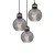 Lampa wisząca OMEGA BLACK/GOLD 3xE27 MLP6533 Milagro