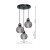 Lampa wisząca OMEGA BLACK/GOLD 3xE27 MLP6533 Milagro
