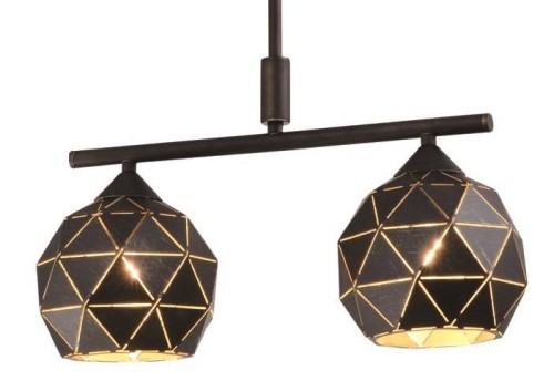 Lampa sufitowa wisząca Industrialna CRISTAL 2 Kobi KRCL2 Loft nowoczesna metalowa czarna