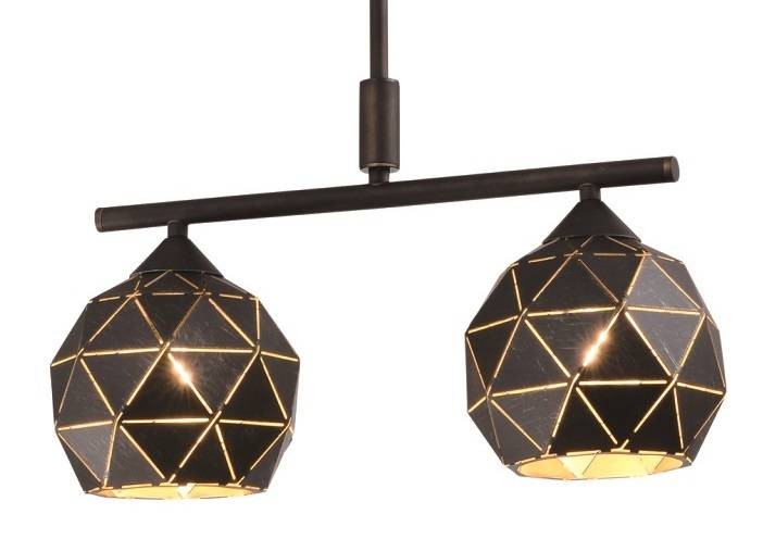 Lampa sufitowa wisząca Industrialna CRISTAL 2 Kobi KRCL2 Loft nowoczesna metalowa czarna