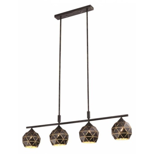 Lampa sufitowa wisząca Industrialna CRISTAL 4 Kobi KRCL4 Loft nowoczesna metalowa czarna