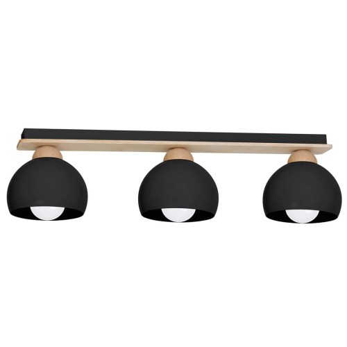 Lampa sufitowa DAMA BLACK 3xE27 MLP6560 Milagro