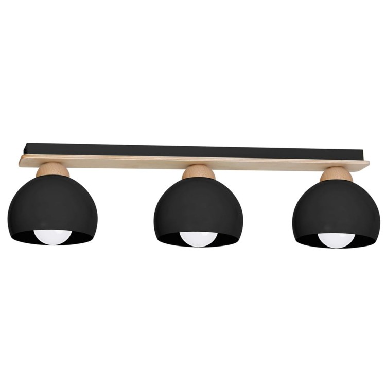 Lampa sufitowa DAMA BLACK 3xE27 MLP6560 Milagro