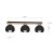 Lampa sufitowa DAMA BLACK 3xE27 MLP6560 Milagro